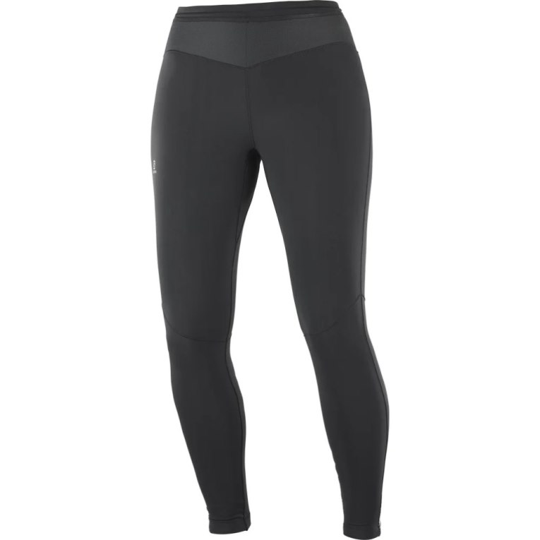 Black Salomon Xa Warm Women's Running Tights | PH 94083O